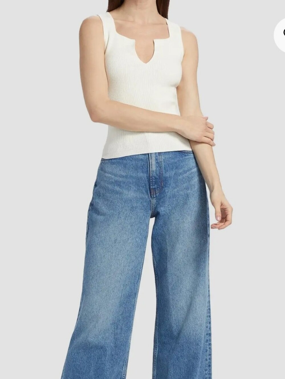Reformation Fior Di LatteTanks Camis Sleeveles Sz S Color Ivory